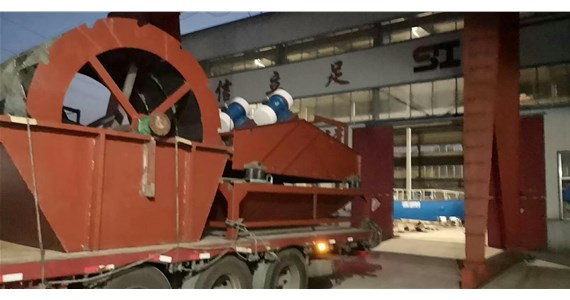 大型脫水篩、輪式洗沙機(jī)發(fā)貨福建